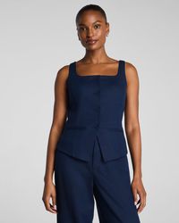 Spanx - Easybreezy Cotton Button-Down Vest - Lyst
