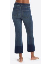 Spanx Cropped Flare Jeans - Blue