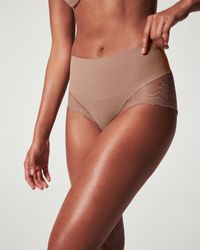 Spanx - Undie-tectable® Smoothing Lace Hi-hipster Panty - Lyst