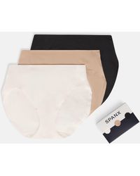 Spanx - Smooth Fit-To-You Supima Cotton Brief 3-Pack - Lyst