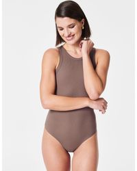 Spanx - Suit Yourself Racerback Ribbed Bodysuit - Lyst