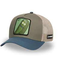 Capslab - Casquette Casquette trucker en coton avec filet Rick Morty Pickle - Lyst