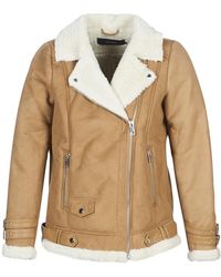 Vero Moda Leren Jas Vmanna - Bruin