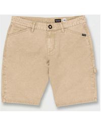 Volcom - Short Pantalón Corto Kraftsman Denim Shorts - Almond - Lyst