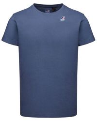 K-Way - T-shirt T-Shirt Le Vrai Edouard Bleu Indigo - Lyst
