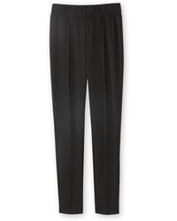 Daxon - Pantalon Pantalon Droit Élastiqué En Maille Milan - Lyst