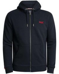 Superdry - Sweat-shirt Sweat à capuche zippé avec logo essentiel - Lyst