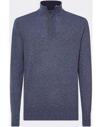 tommy hilfiger structured zip jumper