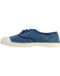 Bensimon - Baskets basses Tennis à Lacets Broderie Anglaise - Lyst