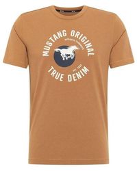 Mustang - T-Shirt Korte Mouw Alexia C Print - Lyst