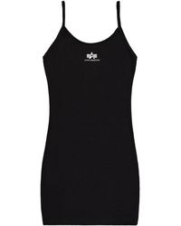 Alpha Industries - T-shirt Basic Dress SL W - black - Lyst
