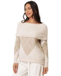 La Modeuse - Pull Pulls pour - Beige - Lyst