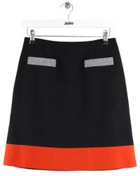 Paule Ka - Jupes Mini jupe en laine noire - Lyst
