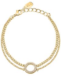 Karl Lagerfeld - Bijoux Bracelet en acier et cristal - Lyst
