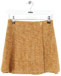 Tara Jarmon - Jupes Mini jupe en soie marron - Lyst