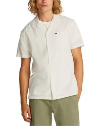 Tommy Hilfiger - Overhemd Lange Mouw Tjm Linen Blend Camp Dm0Dm20895 - Lyst