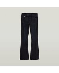 G-Star - Jeans D21290-A634 G730 - 3301 FLARE-WORN IN BLACK VORTEX - Lyst