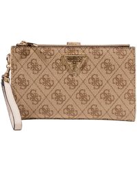 Guess - Portefeuille LAUREL II SLG DBL ZIP ORGNZR SWSG74 59157 - Lyst
