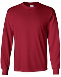 Gildan T-shirt Lange Mouw 2400 - Rood