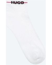 Fashion Socks Qs Rib Stripe Cc BOSS by HUGO BOSS pour homme en coloris Blanc Homme Vêtements Sous-vêtements Chaussettes 