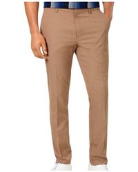 Alfani Mens Dress Trousers Size 36x32 Alfatech Classic-fit Stretch Trousers - Brown