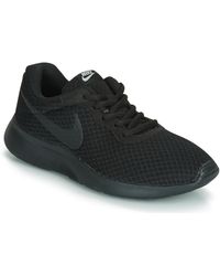 ladies black nike tanjun trainers