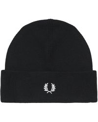 Fred Perry - Bonnet Classic Merino Wool Beanie - Lyst