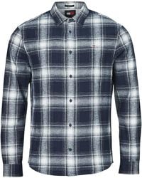 Tommy Hilfiger - Camicia A Maniche Lunghe Tjm Reg Check Flannel Shirt Ext - Lyst
