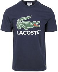 Lacoste - T-shirt T-Shirt Logo Marine - Lyst