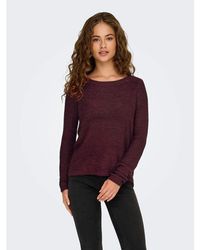 ONLY - Pull 15113356 Geena-Cabernet - Lyst