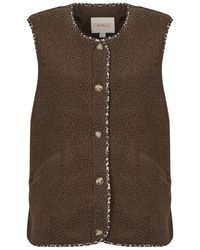 ONLY - Fleece Jack Onlbaby Teddy Vest - Lyst