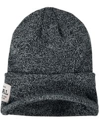 Coal - Bonnet BEANIE THE UNIFORM BRIM BLACK MARL - Lyst