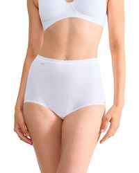Sloggi - Culottes & slips Pack x4 slips taille haute BASIC PLUS - Lyst