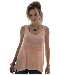 Kaporal - Polo Top Débardeur EKAR Peche - Lyst