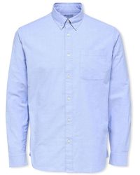 SELECTED - Overhemd Lange Mouw Noos Regrick Oxford Shirt - Lyst