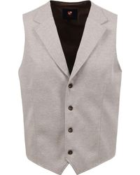 Suitable - Veste Gilet Sable A Carreaux - Lyst