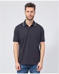 EAX - T-shirt Polo avec col rayé - Lyst