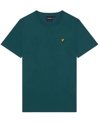 Lyle & Scott - T-shirt TS400VOG PLAIN T-SHIRT-W746 MALACHITE GREEN - Lyst