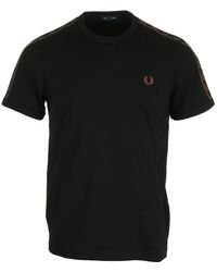 Fred Perry - T-shirt Contrast Tape Ringer - Lyst