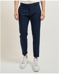 SETTE/MEZZO - Chinots Pantalon classique pour Settemezzo avec ceinture - Lyst
