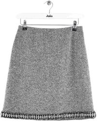 Paule Ka - Jupes Mini jupe en laine noire - Lyst