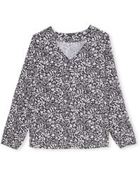 Daxon - Blouses by - Blouse fluide col V - Lyst