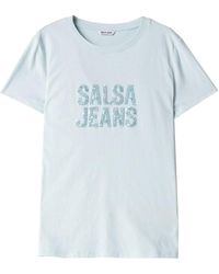 Salsa Jeans - T-shirt Embroidered logo t-shirt - Lyst