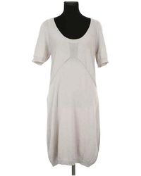 Sandro - Robe courte Robe en coton grise - Lyst