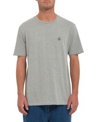 Volcom - T-shirt Camiseta Circle Blanks - Heather Grey - Lyst