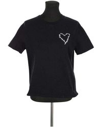 The Kooples - T-shirt T-shirt en coton noir - Lyst