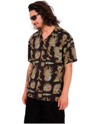 Volcom - Chemise Camisa Manga Corta Tetsunori - Black - Lyst