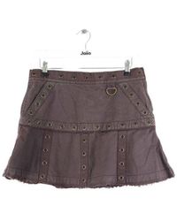 Marc Jacobs - Jupes Mini jupe en coton violette - Lyst