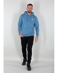 Alpha Industries - Sweatshirts à capuche Basic Hoodie SL - airforce blue - Lyst