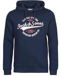 Jack & Jones Sweatshirt brink in het Blauw voor heren Heren Kleding voor voor Kleding voor sport gym en workout voor Sweaters 